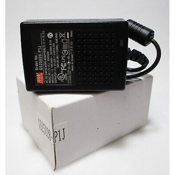 Mean Well Water Softener AC-DC Wall Type 28VDC Power Supply Adapter GS25U28-PJ1