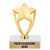 6.75" Gold Star Trophies - Custom Recognition Trophy Award 5 Pack