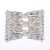 Ruihfas 5Pcs Easy Stretch Beaded Hair Combs Double Magic Slide Metal Comb Clip Hairpins for Women Hair Styling