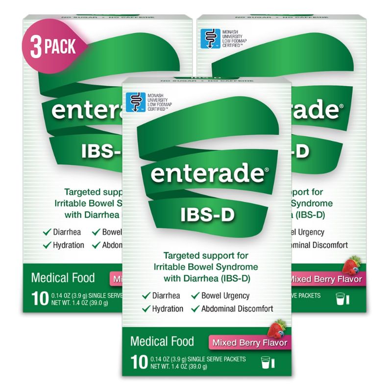 enterade IBS-D Powder Packets for IBS Relief of Symptoms from Irritable ...