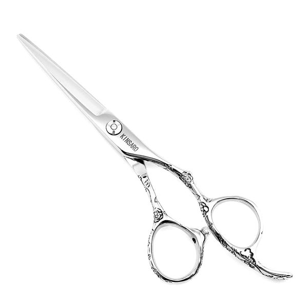 Hair Scissors 5.5 Inch Professional Hair Shears Hair Cutting Scissors Haircut Scissors Sharp Barber Scissors 440C Barber Shears Hairdresser Scissors Rose handle KINSARO