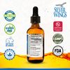 Natural Path Silver Wings Colloidal Silver - Extra Strength Liquid Immune Support Supplement - - 500ppm (2500mcg) - 2oz Dropper