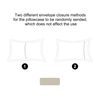 sourcing map Pillow Shams 2 Pack Soft Brushed Microfiber Envelope Closure Pillowcases Khaki 30 x 40cm