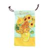 Paule & Knopf Soft Microfibre Pouch for Glasses Vincent van Gogh Sunflowers, multicoloured