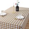 Rustic More Patterns Water Resistant PVC Tablecloth Rectangle Oil-proof Table Cloth,Khaki,120 x 180 cm