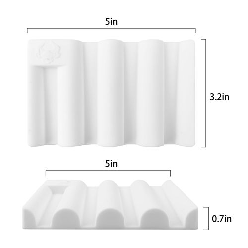 Soap Dish for Shower, Bathroom & Kitchen – Non-Slip, Self-Draining Design to Keep Soap Dry, Extend Soap Life – Easy to Clean, Compact & Durable (White, 1 pcs)