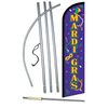 Mardi Gras Masks / Beads Flag Flutter Feather Banner Swooper Windless Bundle Kit