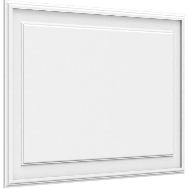 Ekena Millwork Wainscoting Raised Panel Decorative Wall Panel Fretwork in White