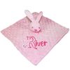 TeddyTs Personalised Pink Baby Bunny Comforter Bubble Blanket