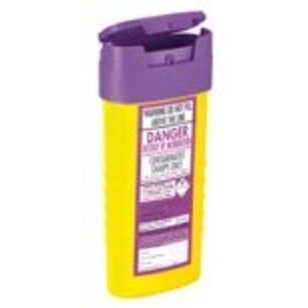 SharpsGuard Cyto Purple Flip Lid 0.6 Litre Colour Coded Sharps Bin