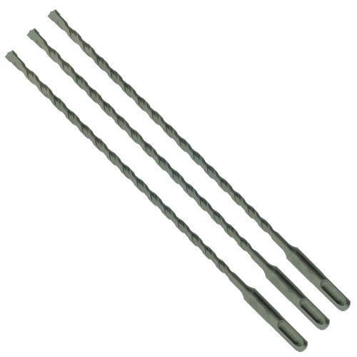 3 x SabreCut SDSC6_3 6mm x 260mm PGM Approved SDS Plus Drill Bits For Stone Concrete Brick