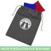 GoSports Cornhole Bean Bag Tote Carry Case - Fits 8 Bean Bags - Gray, Navy, or Natural