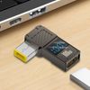 Type C Charging Adapter, 100W Type C to DC Adapter with Digital Display, Plug Converter for Laptop, Tablet, Game Console