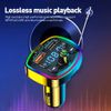 Bluetooth 5.0 Car Wireless FM Transmitter Adapter 2USB PD Charger MP3 Hands-Free