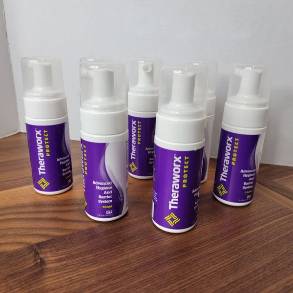 Lot of (7) Theraworx Protect Advanced Hygiene And Barrier 3.4 oz System Foam