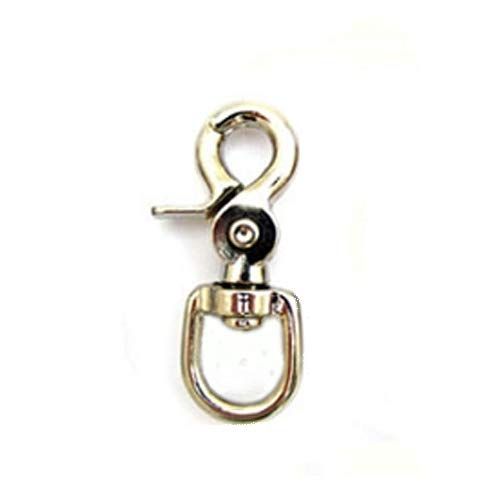 Paracord Planet Polished Nickel Finish Round Swivel Lobster Claw Trigger Snap Available in 4 Different Sizes (2.88 Inches)