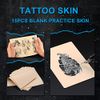 Tattoo Practice Skin - Combofix 15Pcs Blank Tattoo Practice Skin Soft Double Sides Fake Skin 7.4x5.6" Thin Eyebrow Tattoo Practice Skin for Beginner & Experienced Tattoo Artist (15pcs) (15pcs)…