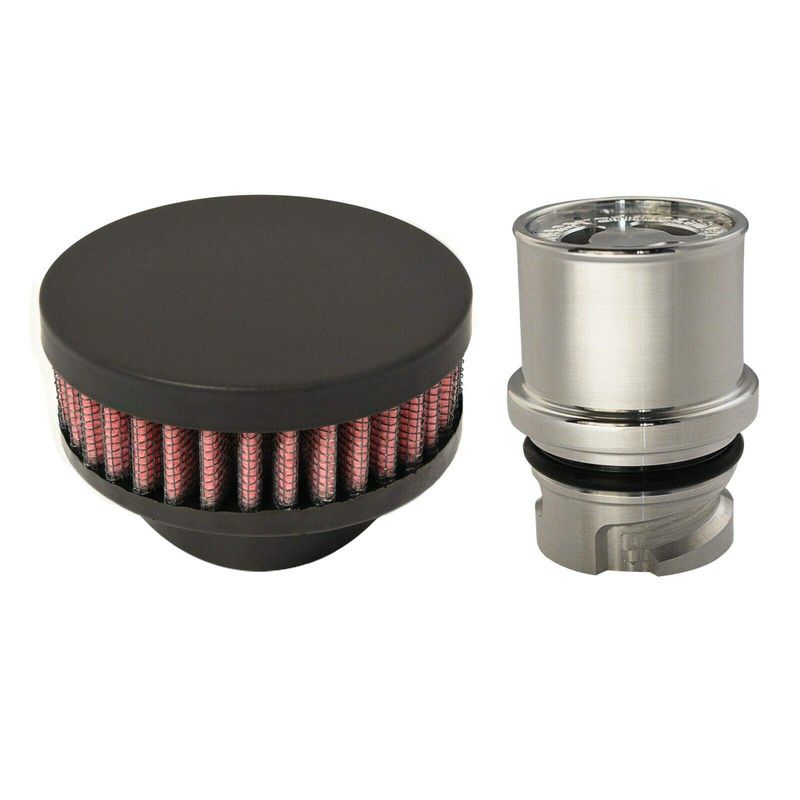 CFM Performance 1-0201-4-FB Baffled Billet Valve Cover Breather ...