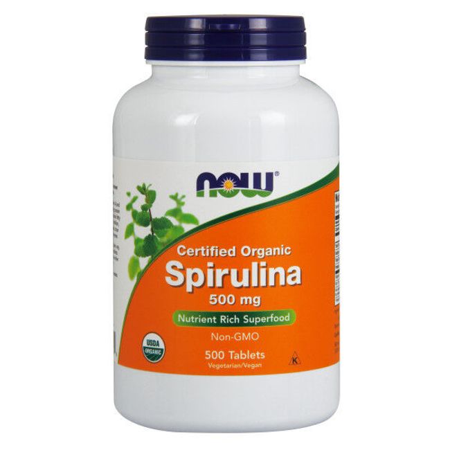 NOW Foods Spirulina, 500 mg, 500 Tablets