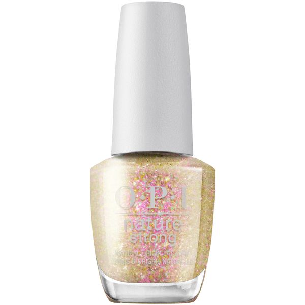 OPI Nature Strong Nail Polish Quick Dry Vegan Nail Varnish with Long-Lasting Results, Made with Natural Ingredients, Mind-full of Glitter 15ml