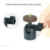 LINCO Universal Tripod Mount Holder 1/4" Thread Adapter For iPad iPhone 4.7-13in