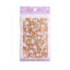 LANODO 8 Pcs Nail Stickers, Beautiful 3D Snow Flowers, Nail Stickers, DIY, Long Female Model, Gold & Silver