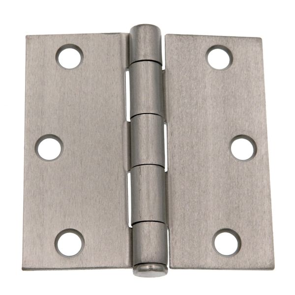 Warwick 15 Pack 3 Inch Door Hinges, Square Corner, Satin Nickel DA3011SN