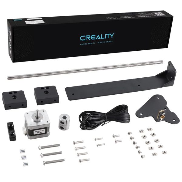 Creality 3D Official Printer Ender 3 Dual Z-axis Upgrade Kit with Lead Screw, Metal Power Supply Holder and Stepper Motor, 3D Printer Ugrades Kit for Ender 3, Ender 3 Pro, Ender 3 V2