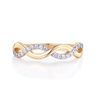 Ladies Ring 9 Carat Gold on Sterling Solid 925 Silver Simulated Diamond Infinity Ring Size K - U (S)