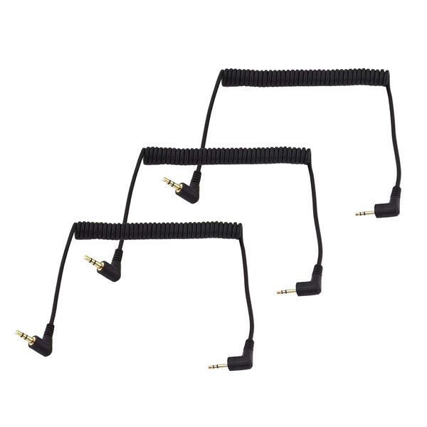 HAMILO Audio Conversion Cord Cable 2.5mm 3.5mm Plug Set of 3