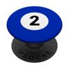 Ball Two Blue Costume Magic Pool Billiard Ball PopSockets Standard PopGrip