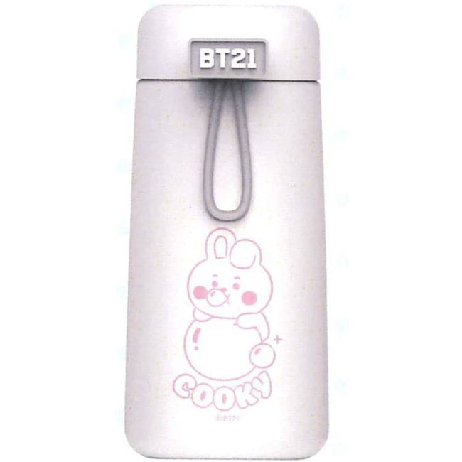 Jays Planning BT21 Tumbler COOKY White Size: H 5.7 x Φ2.6 inches (14.5 x 6.5 cm)