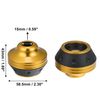 X AUTOHAUX Pair Motorcycle Wheel Front Fork Frame Sliders Gold Tone Universal