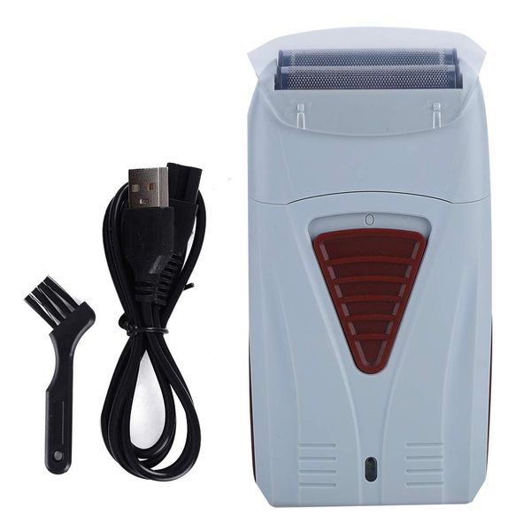 Rechargeable Foil Shavers Electric Hair Clipper Trimmer Double Head Razor Reciprocating Shaver with USB Charging Cable