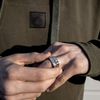 Akitsune Wild Statement Ring | Stackable Ring Men Women Stainless Steel Designer Silver - US 8