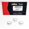 Genuine Fender Stratocaster/Strat White Control Guitar Knobs - 2 Tone, 1 Volume