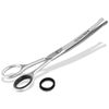 InstrumenteNrw Pet Grooming Scissors Curved Micro Teeth