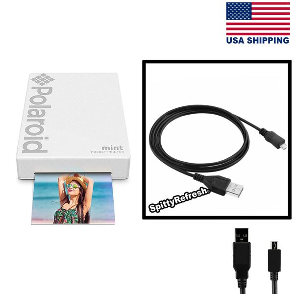 Polaroid Mint Pocket Camera Printer Lead USB Power Cable Transfer Replacement