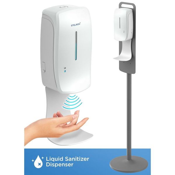 Automatic Hand Sanitizer Dispenser Floor Stand Touchless Station Liquid Alcohol