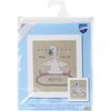 Vervaco Counted Cross Stitch Kit: Birth Record: Goose with Bow, Multi-Colour