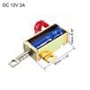 sourcing map DC 12V 2A 5mm Mini Electromagnetic Solenoid Lock Pull Type for Electirc Door Lock