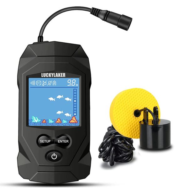 LUCKYLAKER Fish Finder Portable Fish Finder Kayak Gyotan Detector Fish Finder Fish Finder Wakasagi Bass Fishing Ocean