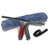 Bayersan Basic Window Cleaning Tools 8" Squeegee 10" T - Bar 10" Microfibre Sleeve & 8" Replacement Soft Rubber Blade for Professionals Commercial Cleaner