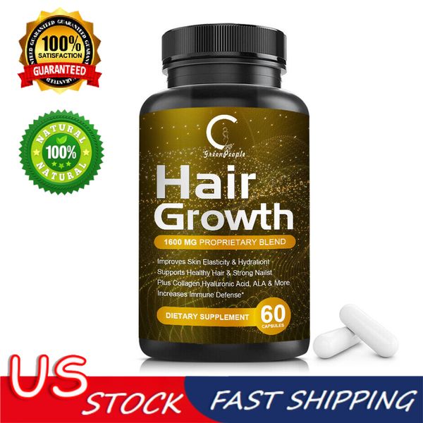 Advanced Anti Hair Loss Capsules DHT Blocker Fast Hair Growth Vitamins Pills