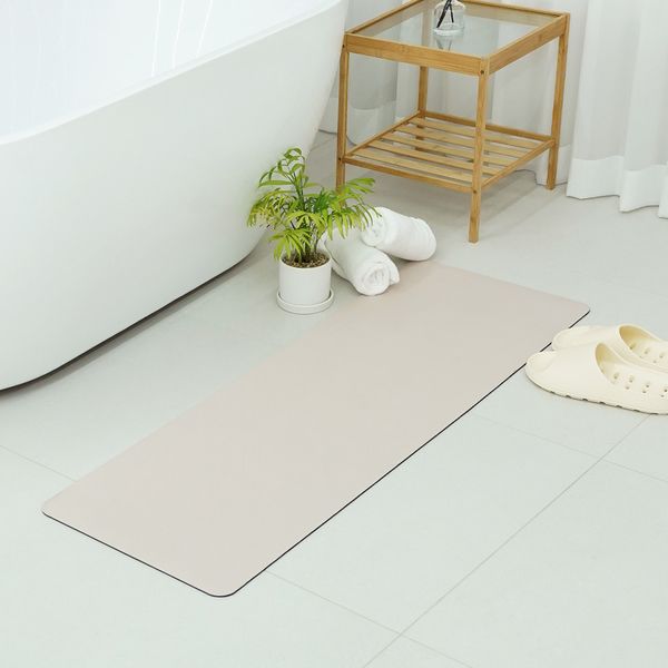 Absorbent Soft Non-Slip Diatomaceous Earth Bath Mat L