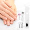 VOCOSTE Electric Nail File Set Nail Drill Machine Pedicure Set Nail Care Kit Portable Limbs Nail Care Trimmer for Home Salon ABS White