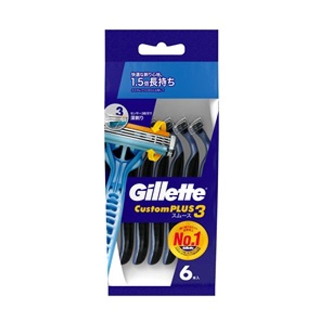 [P&amp;G] Gillette Custom Plus 3 Smooth 6 pieces [Cosmetics]