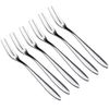 Stainless Steel Forks Set - for Oyster Shellfish, Appetizers & Dessert (6 Pcs)