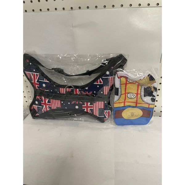 No Pull Dog Pet Harness  Vest Dogs XL British flag style w/  dog shirt woody