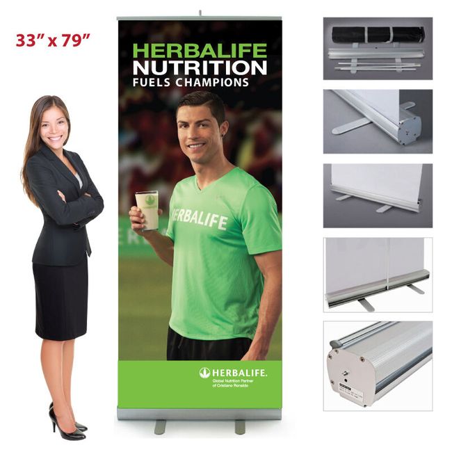 Herbalife Cristiano Ronaldo Retractable Banner 33"x79"